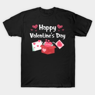 Happy Valentines Day Be Mine Cute Hearts VDay Pajama T-Shirt